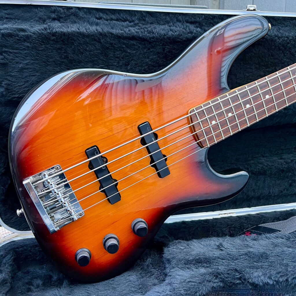 1994 Fender Jazz Bass Plus V 3Tone Sunburst (Lace Sensor, Kubicki