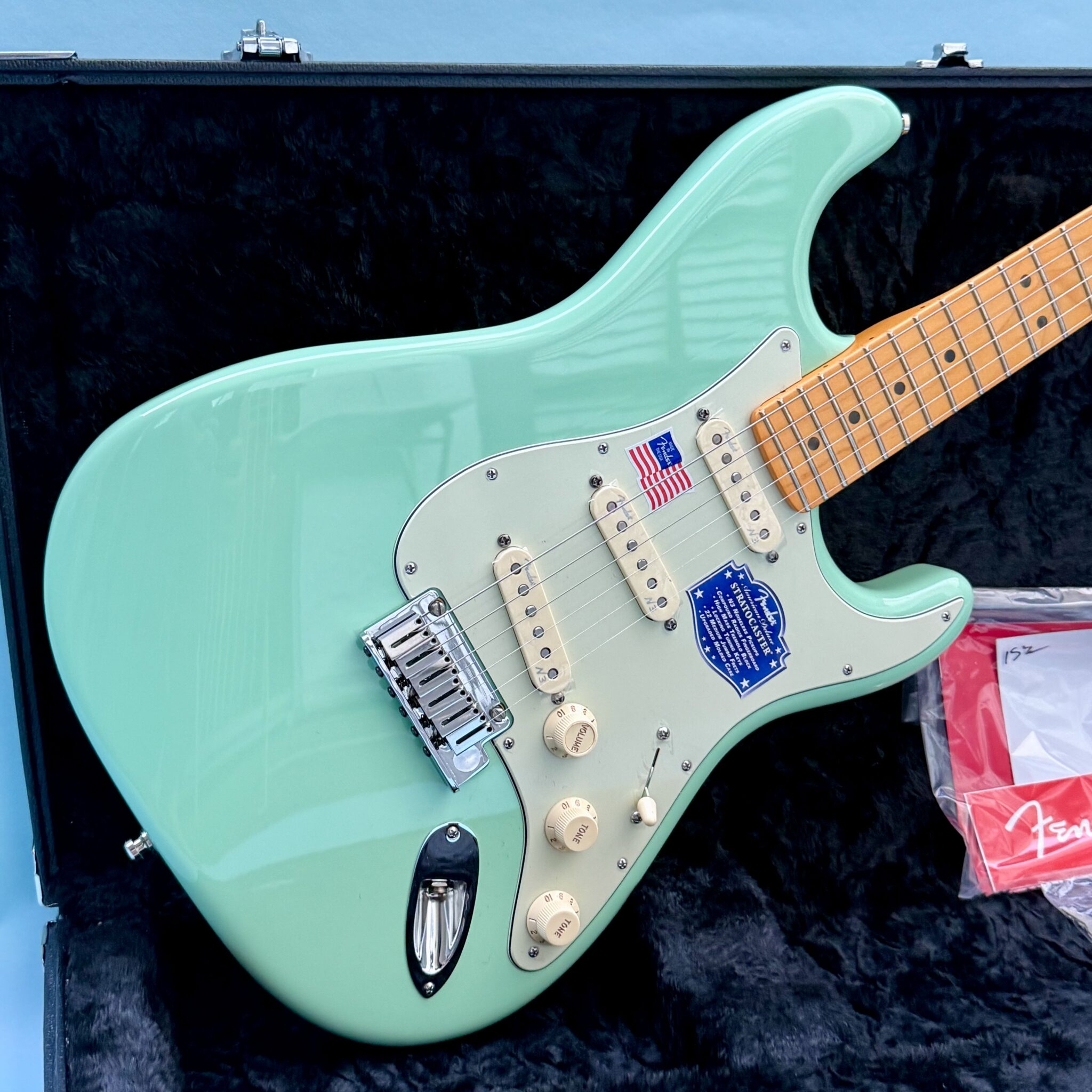 2015 Fender American Deluxe with Maple Fingerboard Surf Green w/OSHC ...