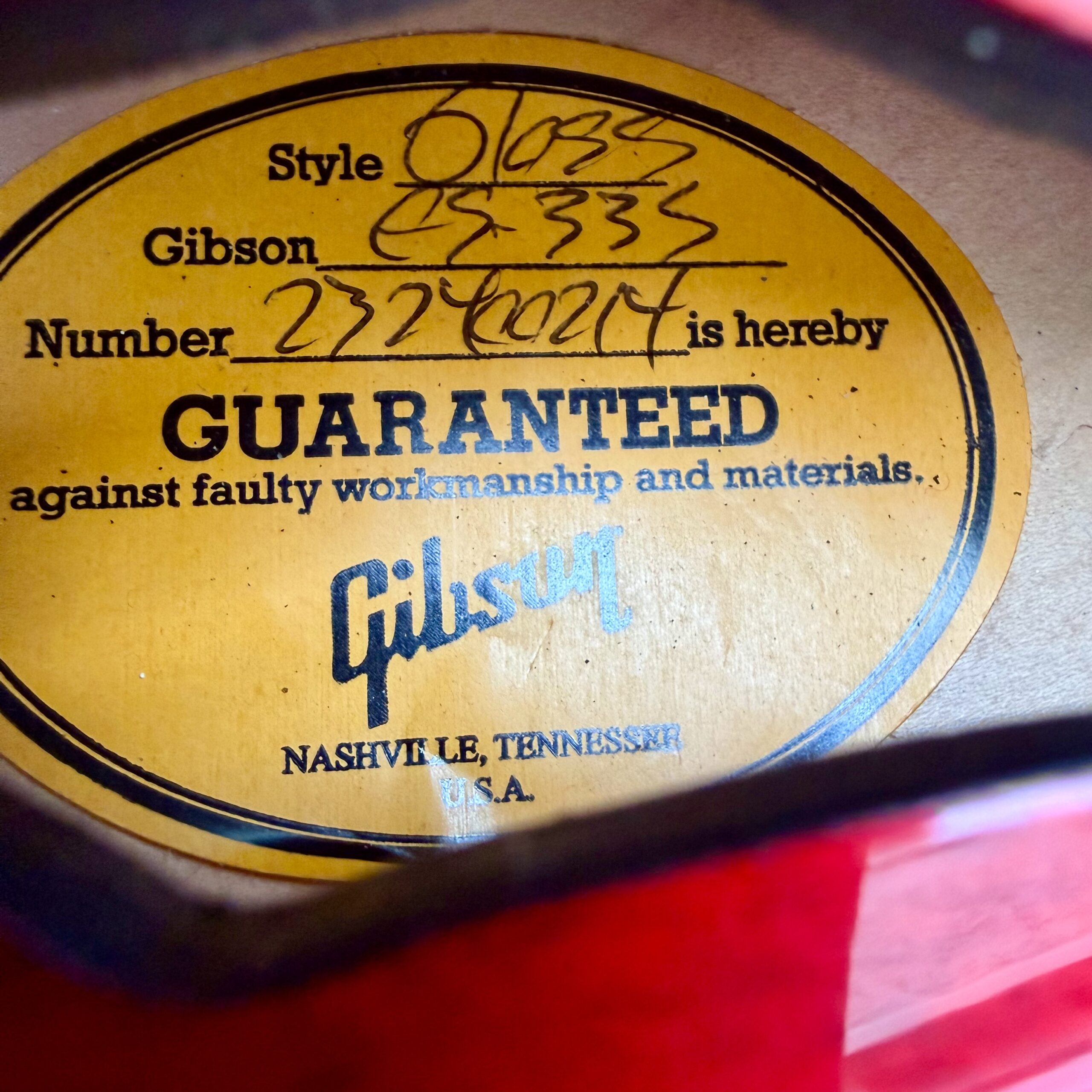 2021 Gibson ES-335 DOT Cherry - 10