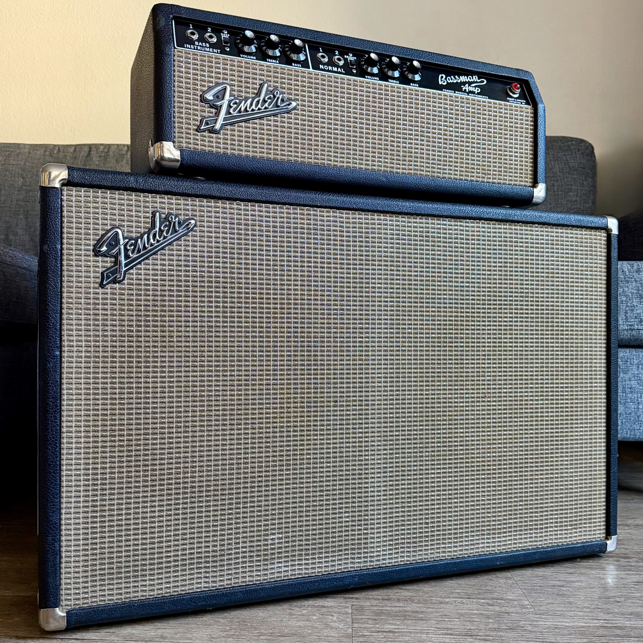 1965 Fender Bassman AA165 BF COMBO - 7
